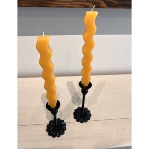 Room Essentials Wavy Taper Candles, Set of 26 - Wizard Gold